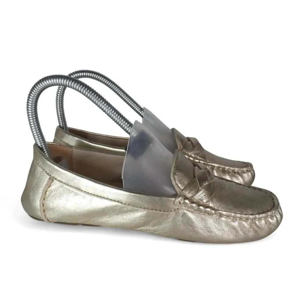Sperry Top-Sider Bridge Classic Slip-on Loafers Metallic Gold STS83348 Women's 5